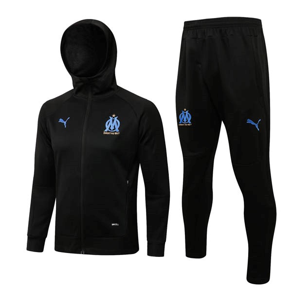 Hoodies Komplett Set Marseille 2022-23 Schwarz